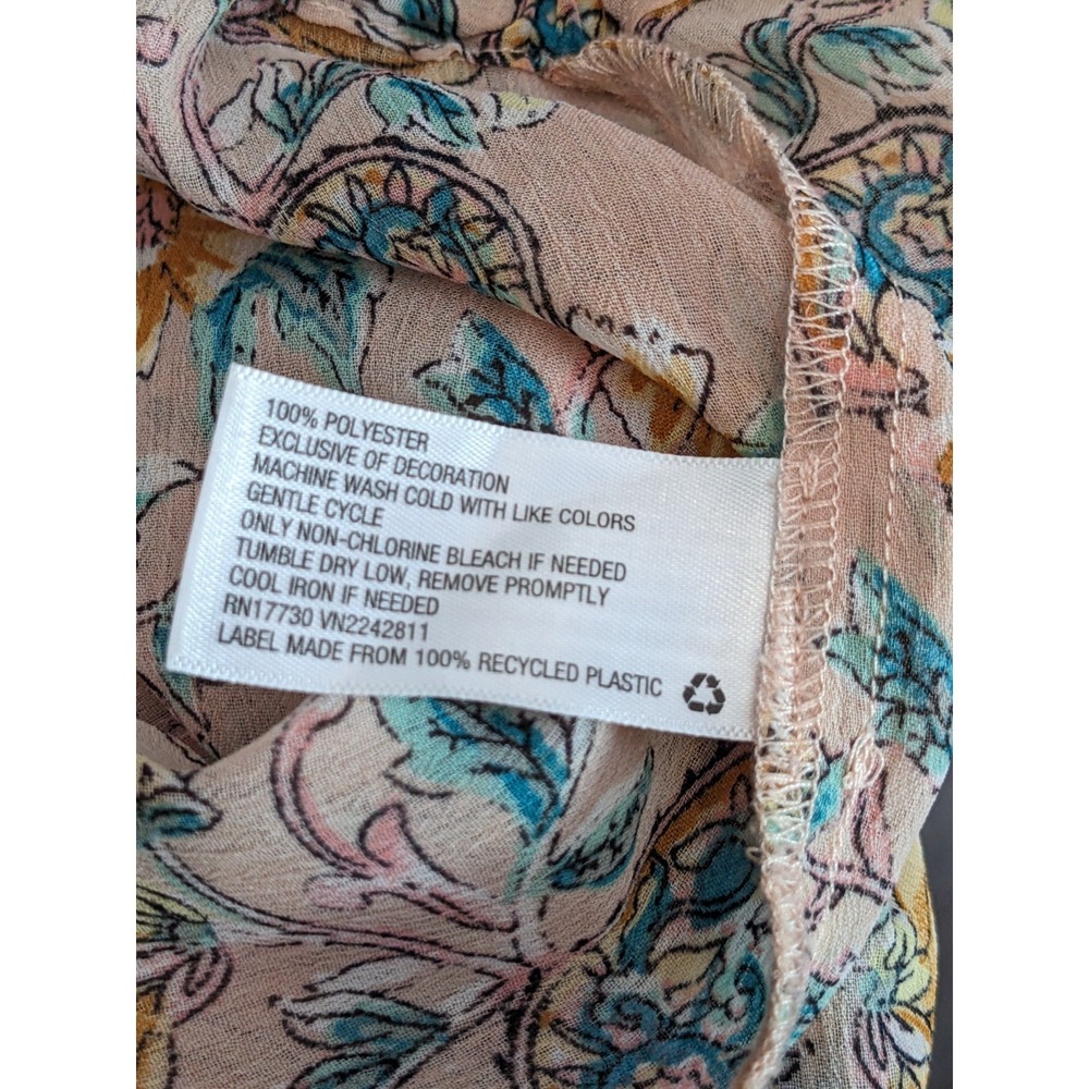 Xhilaration Sheer Lace Duster Robe Romantic Floral Beach Coverup Kimono XL/XXL - Picture 16 of 16